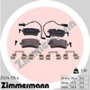 Zimmermann Brake Pad Set, 252141754 252141754